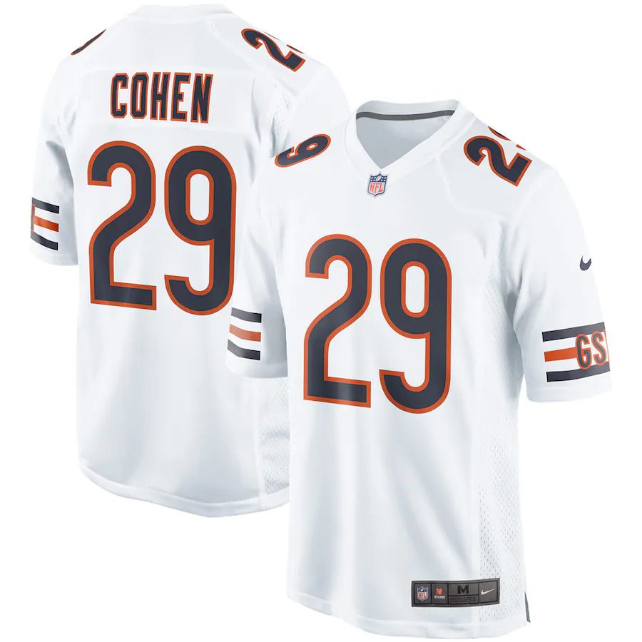 Men Chicago Bears #29 Tarik Cohen Nike White Event Game NFL Jersey